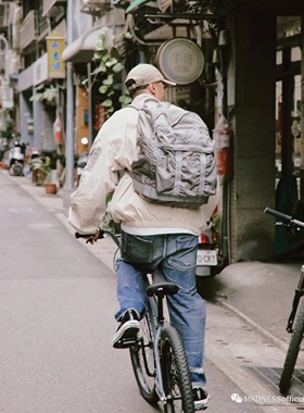 MDNS BACKPACK 余文乐同款联名军事风格双肩包做旧洗水背包