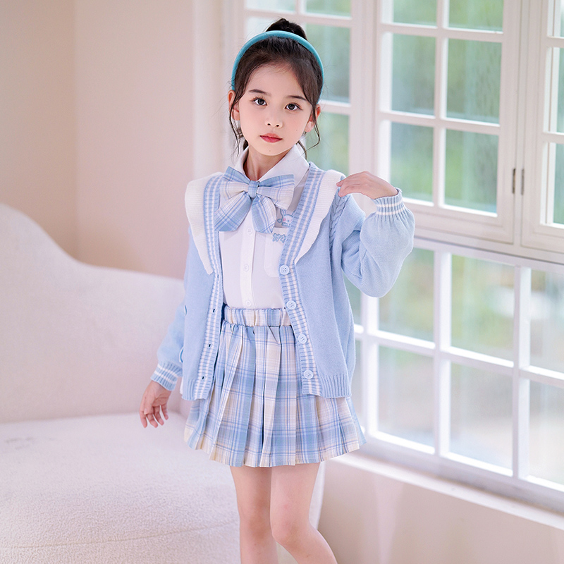 jk套装女童学院风秋冬三件套