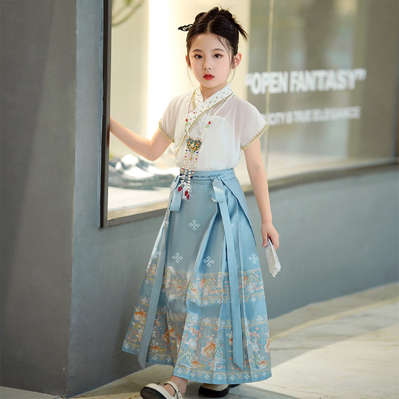 马面裙套装中国风日常儿童古装女宝宝夏季薄款,童装/婴儿装/亲子装,唐装,淘宝优惠券,粉丝福利购,淘宝优惠卷