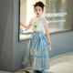 薄款 女宝宝夏季 中国风日常儿童古装 马面裙套装