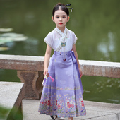 儿中国风明制小女孩夏天 套装 马面裙夏款 古装