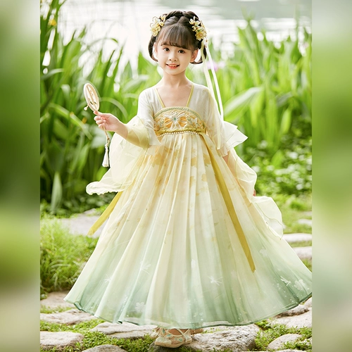 Ханьфу, летняя юбка, наряд маленькой принцессы, платье