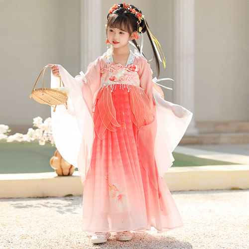 女童春款国风汉服连衣裙