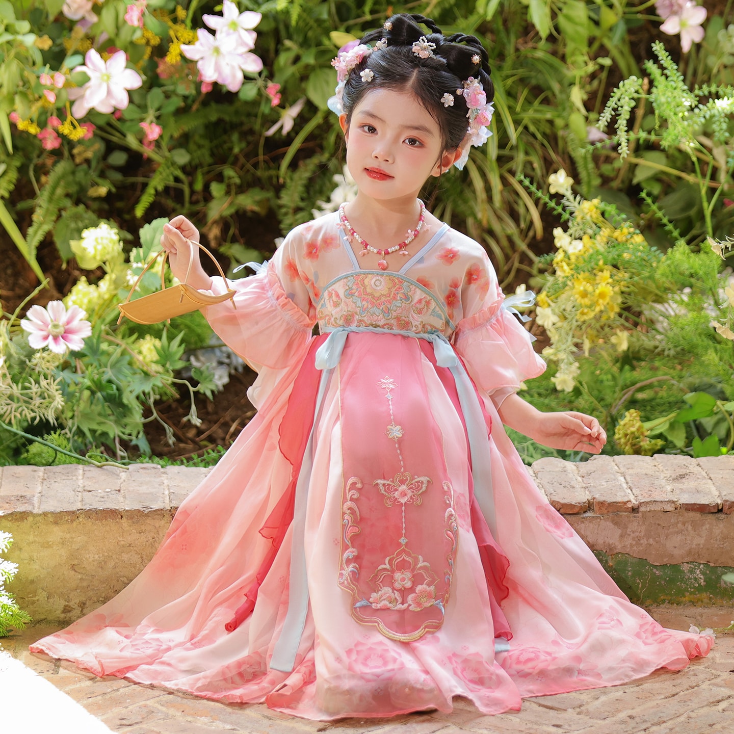 女童汉服夏季2026新款儿童高端古风超仙礼服公主裙女孩古装连衣裙