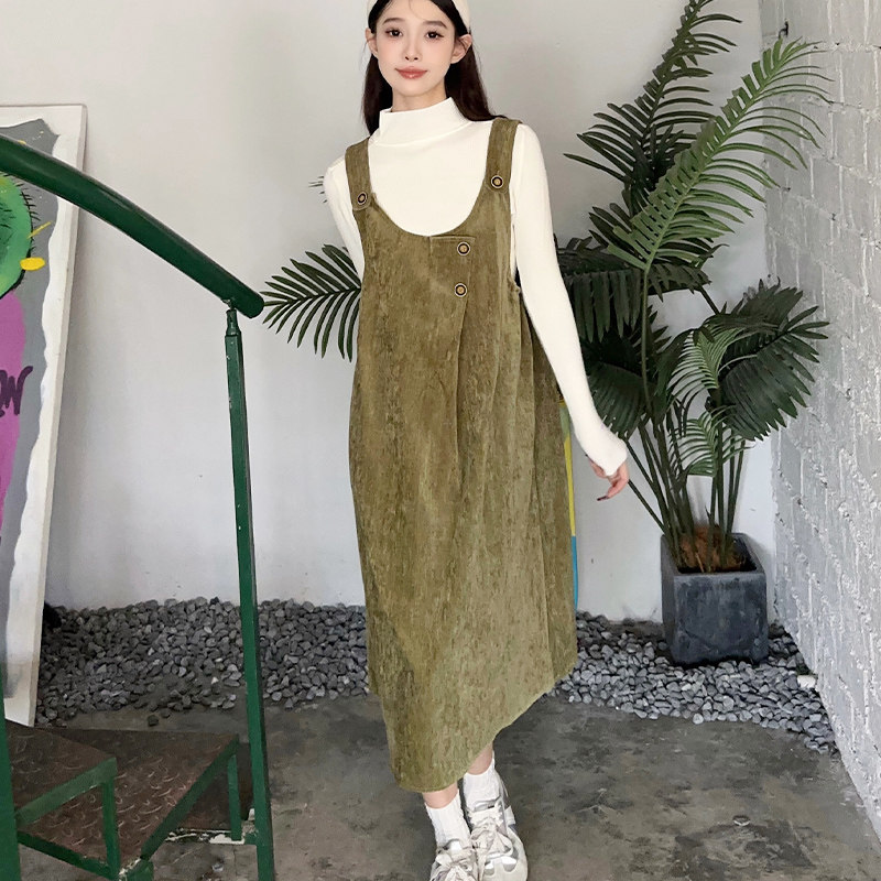 孕妇装秋冬新款两件套毛衣+背心裙套装针织衫内搭气质显瘦小个子