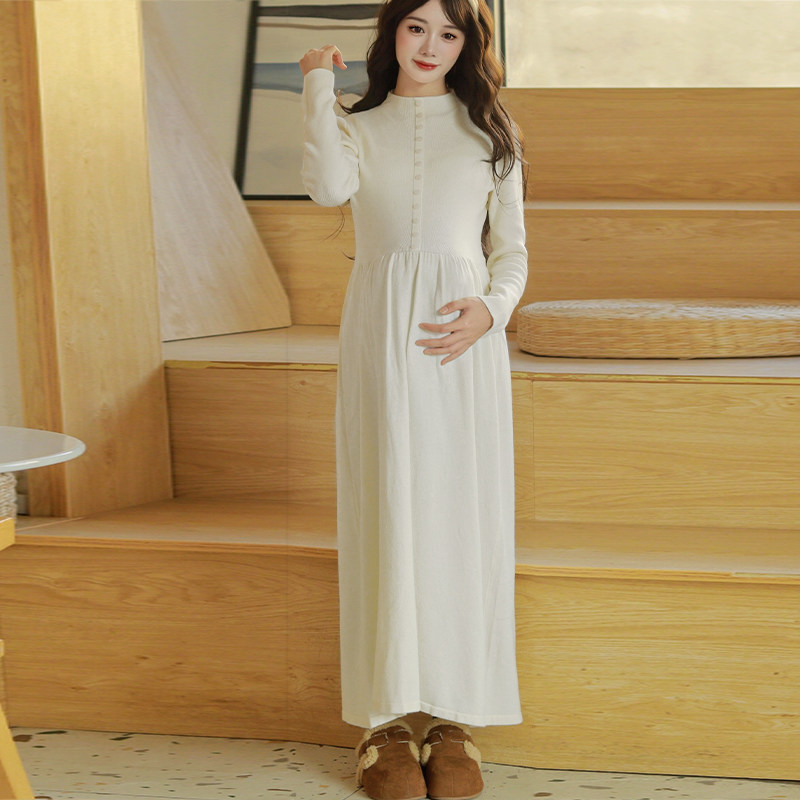 孕雅姿孕妇装轻熟优雅风长袖针织连衣裙女秋冬显瘦长裙孕妇连衣裙,孕妇装/孕产妇用品/营养,连衣裙,淘宝优惠券,粉丝福利购,淘宝优惠卷