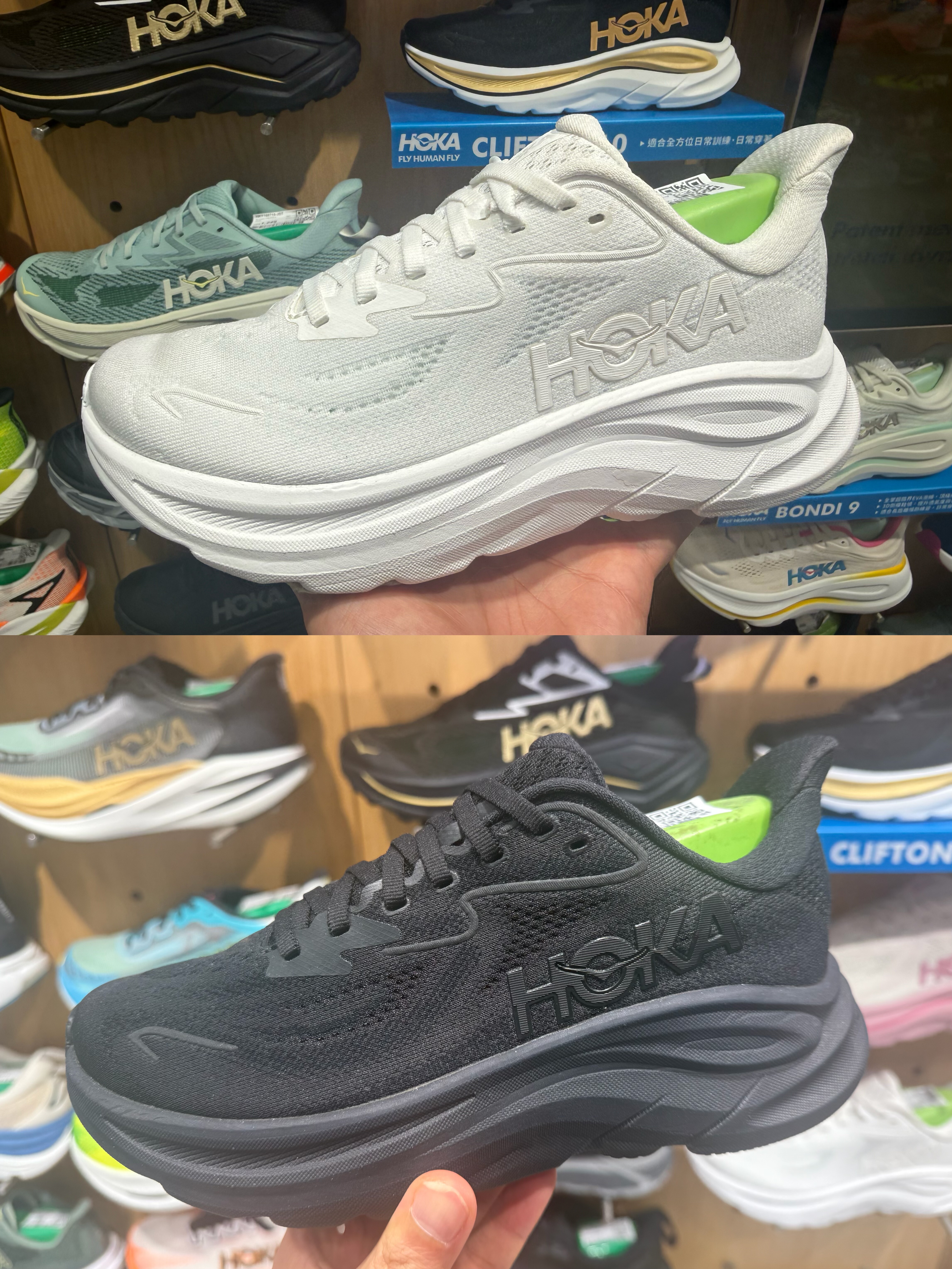 香港HOKA ONE ONE Clifton 10 男女跑步鞋1162031 1162030