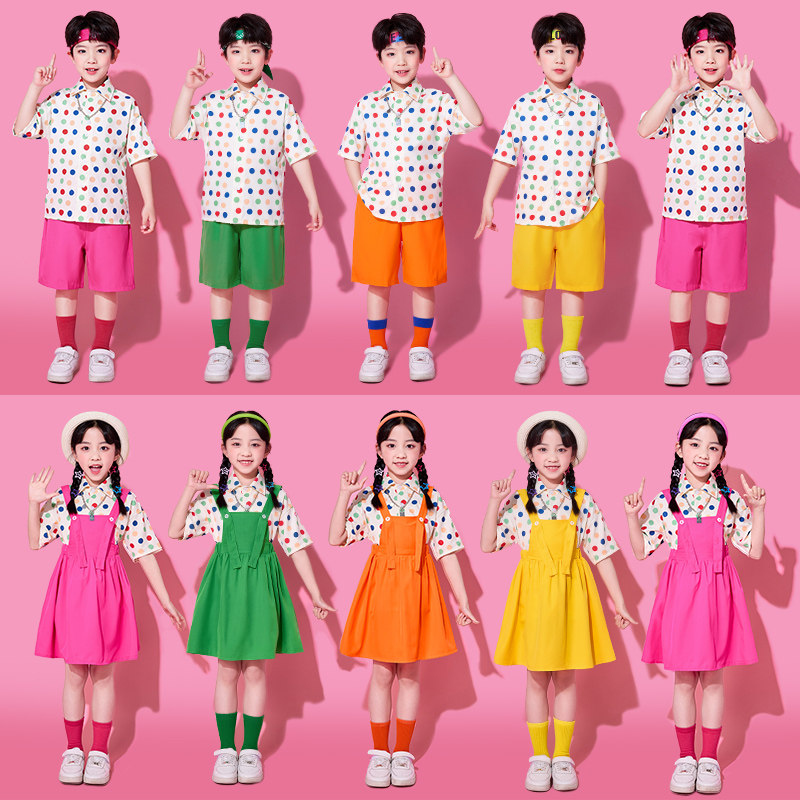 六一儿童节服装男女童啦啦队演出服小学生运动会开幕式幼儿园班服