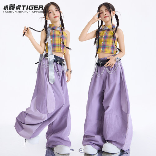 女童爵士舞演出服儿童街舞服装潮