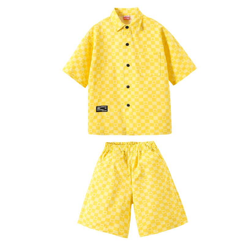 机器虎通用嘻哈爵士舞黄色演出服