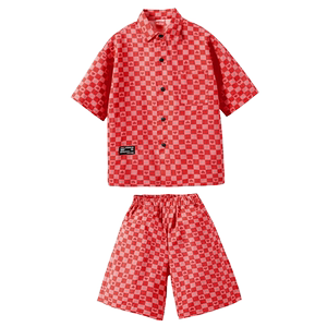 街舞儿童演出服男童嘻哈表演服少儿hiphop女童爵士舞走秀t台潮服