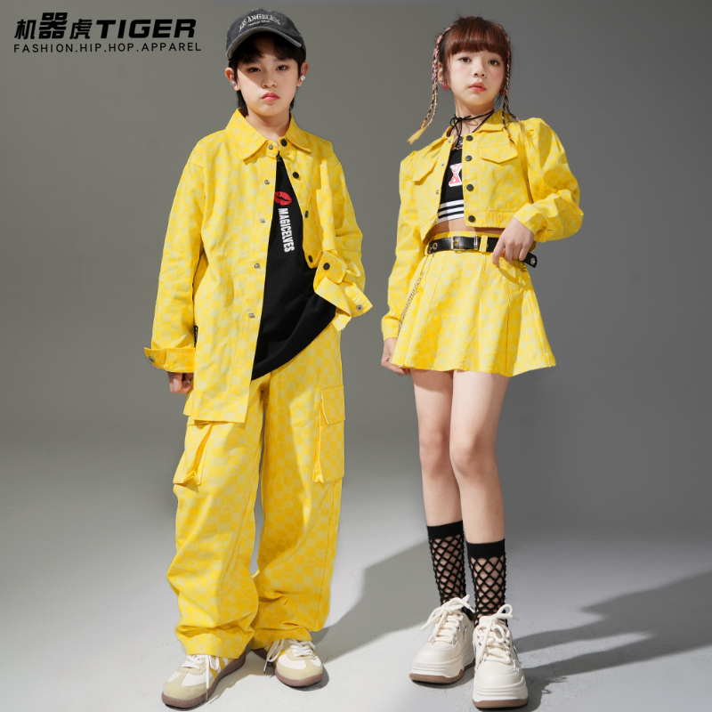 男女童嘻哈爵士舞T台演出服