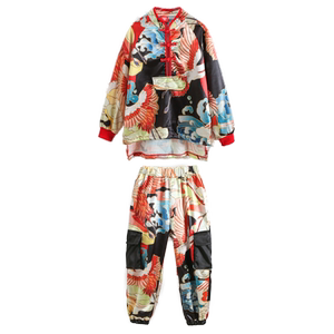 儿童中国风演出服复古国潮旗袍女童嘻哈街舞服运动会班服汉服表演