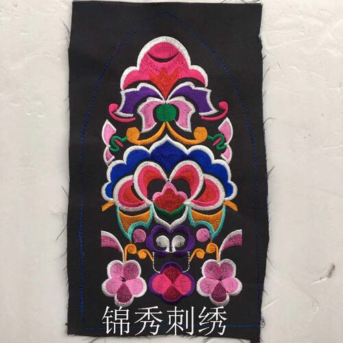 精美手套包包加工民族面料机绣