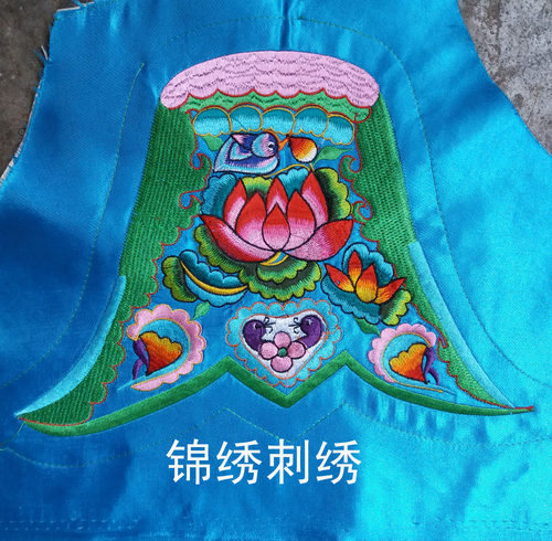 民族风绣花仿手工机绣复古大尺寸