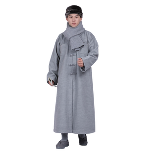 尚远冬季加绒中褂僧服马甲背心伽蓝褂有袖僧衣僧装马夹