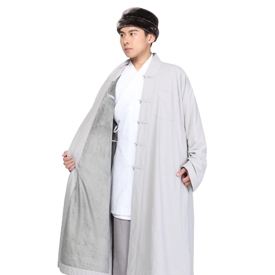 尚远寒冬中褂全棉加绒长伽蓝褂马甲背心冬季保暖棉服僧服僧衣