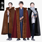 尚远藏式 居士服僧服打坐披风修行禅修密宗披风斗蓬喇嘛服僧衣冬装