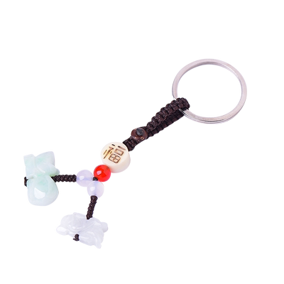 千瑟生肖三合挂件玉石翡翠吊坠