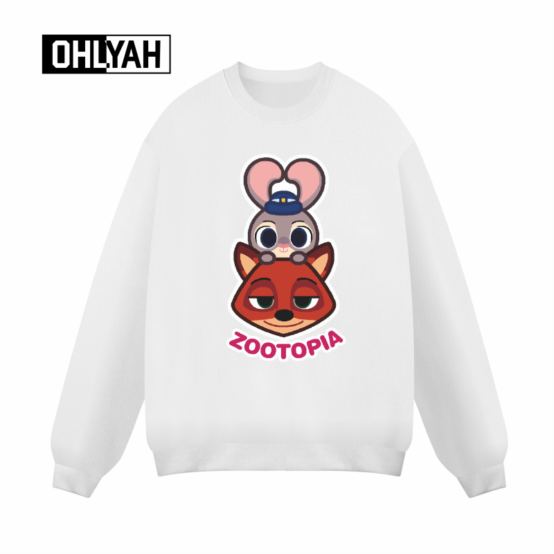 疯狂动物城朱迪尼克情侣装卫衣