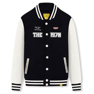 Ohlyah设计师原创卡通品牌数字1978印花棒球服男女款韩版夹克定制