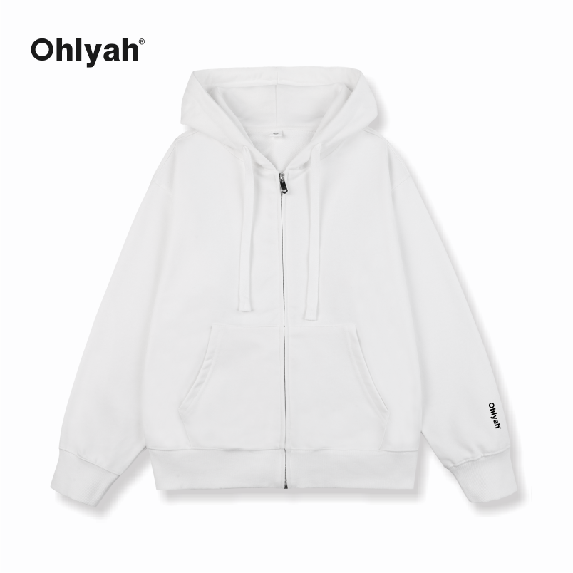 潮流百搭拉链帽衫外套