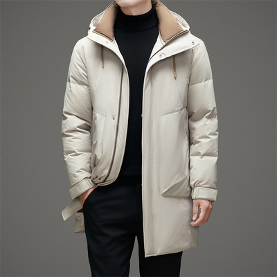 连帽长款青春流行150g(含)-200g(不含)羽绒服