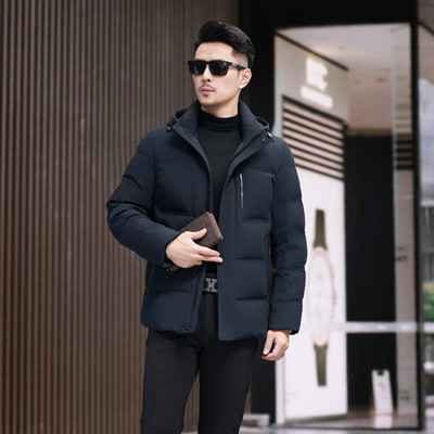 可脱卸帽常规款时尚都市外穿300g及以上（含）羽绒服