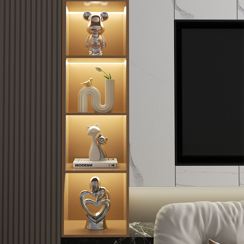 高级感客厅电视机柜装饰品摆件新家餐边柜酒柜艺术家居软装展示柜,家居饰品,装饰摆件,淘宝优惠券,粉丝福利购,淘宝优惠卷