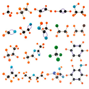 乙酸分子结构模型球棍教学仪器