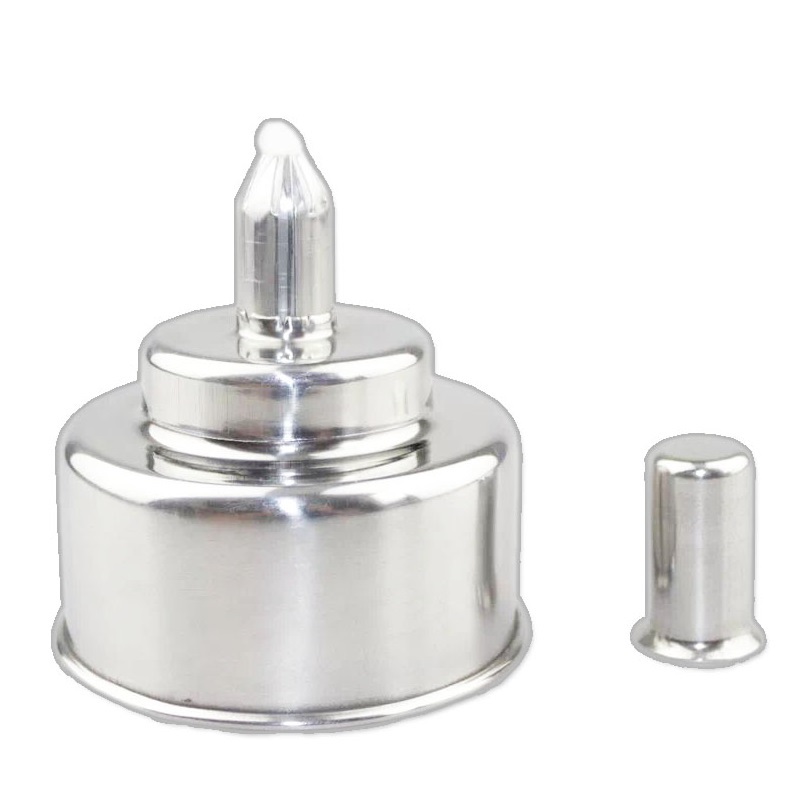 不锈钢酒精灯 200ml 大火 密封 金属酒精灯 棉花灯芯