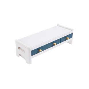 电脑支架台式显示器增高架双层桌面收纳底座多功能置物架杂物办公室内架屏幕笔记本键盘盒子整理托支抬加高