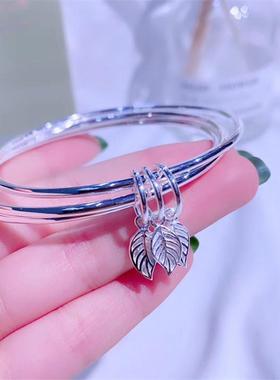 三生三世银手镯女纯银年轻款手环