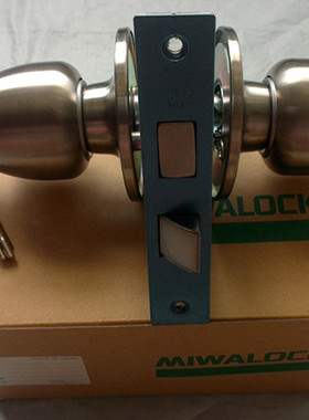 日本MIWA HM不锈钢双锁舌左右门通用圆形HMW-1球形进口美和门锁