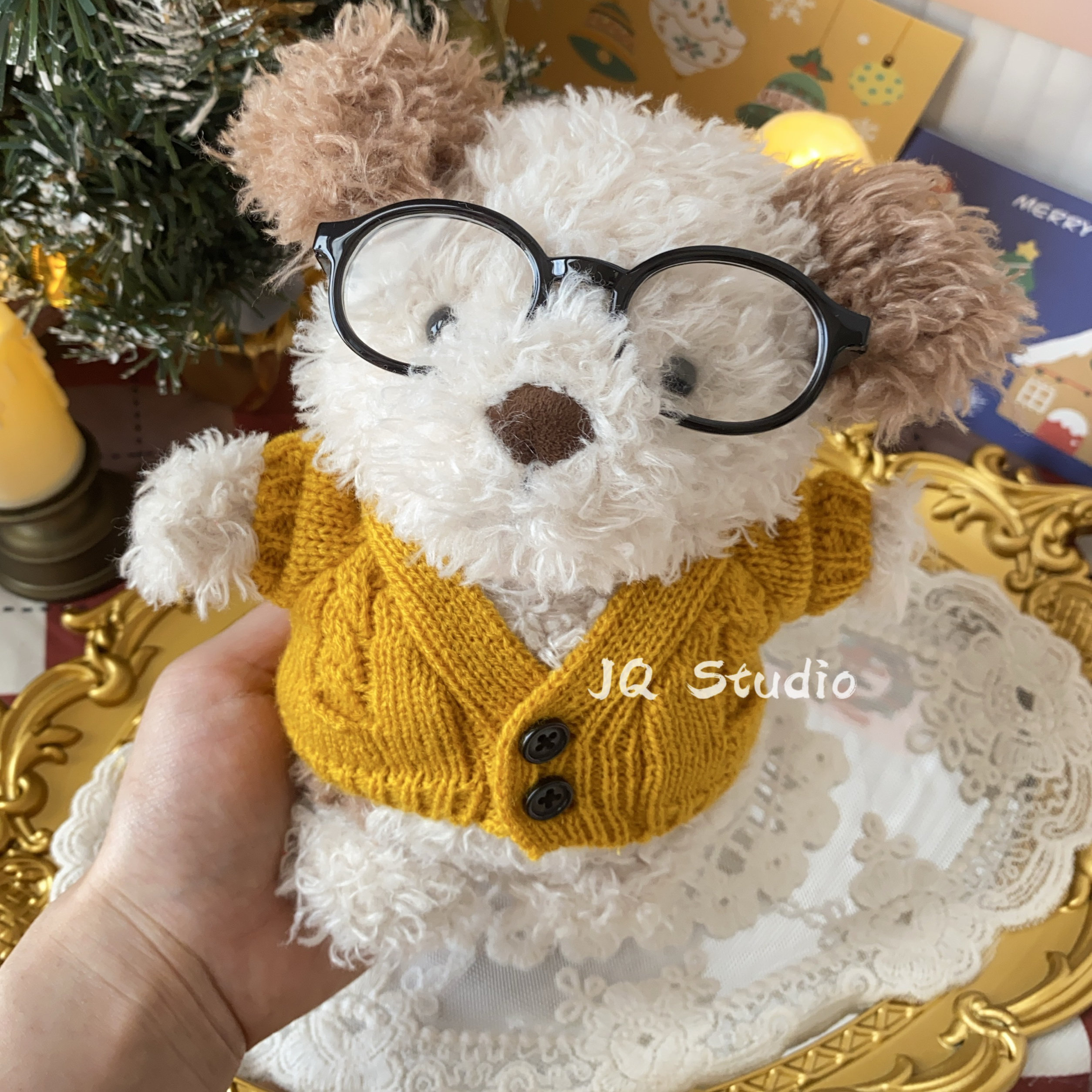 jellycat可爱18cm小狗娃衣20cm毛绒玩偶公仔玩具毛衣套装裙子帽子
