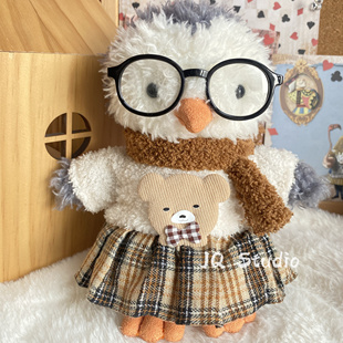 jellycat萌宠小企鹅18cm玩娃衣20cm毛绒娃娃公仔玩具裙子帽子围巾