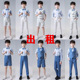 出租男童西装 夏小主持人西服男孩花童礼服帅气儿童走秀演出服 套装