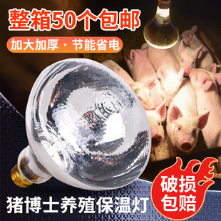 仔猪保温灯养殖场专用小鸡育雏兽用养殖取暖灯泡节能加热保暖灯
