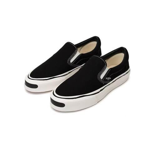 三原康裕KAMIYA Slip-On 日系开口笑懒人一脚蹬休闲帆布鞋男女款