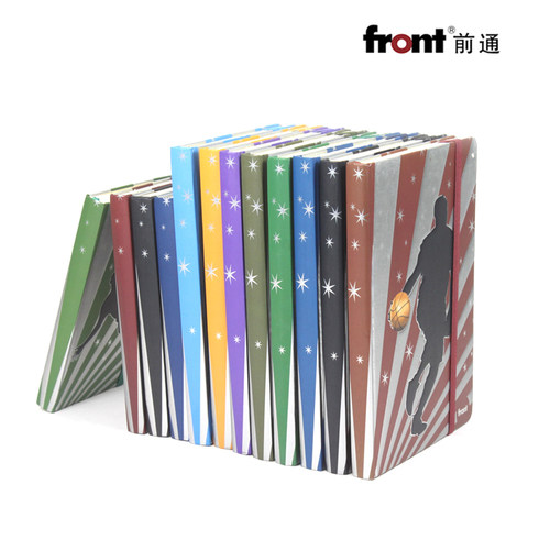 front前通松紧带运动创意笔记本