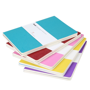 2023年笔记本子前通front学生软皮记事本日记课堂会议笔记套装本文艺D36网格方格A5便携简约作业本可定制LOGO