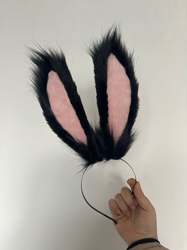 最终幻想14 ff14维拉族兔娘仿真兽耳COS耳朵毛绒道具定制