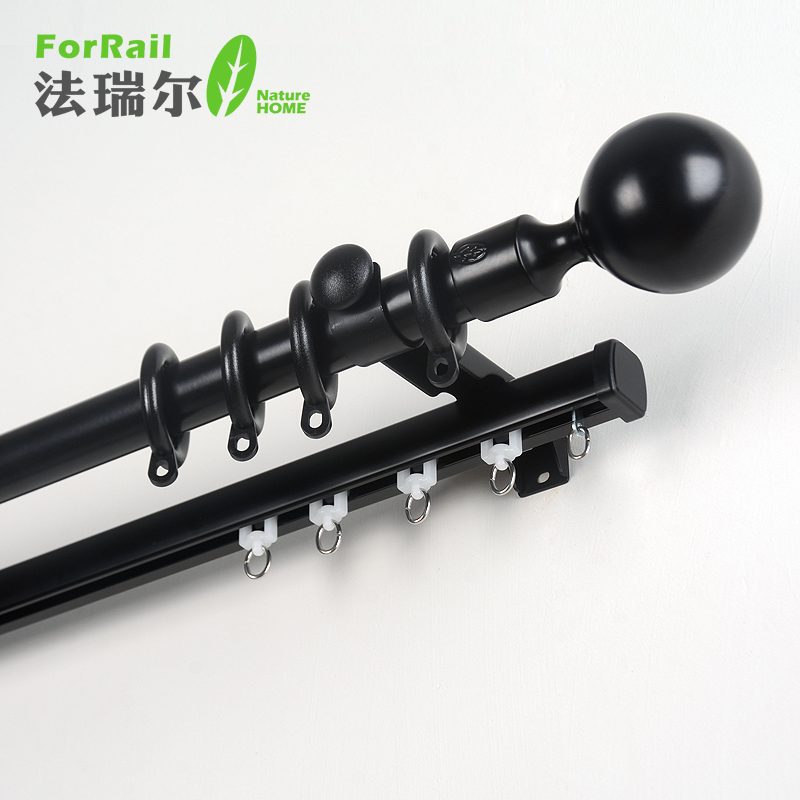 法瑞尔北欧罗马杆黑色单双杆小