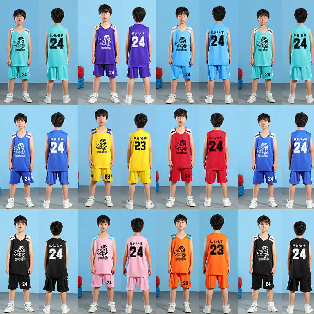 儿童篮球服套装定制男童小学生比赛队服青少年运动训练背心球衣女