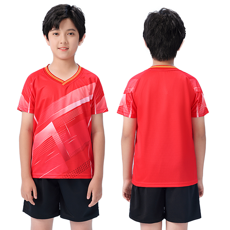 新款兒童乒乓球服套裝中小學(xué)生校運(yùn)會(huì)比賽訓(xùn)練服夏季透氣速干男女