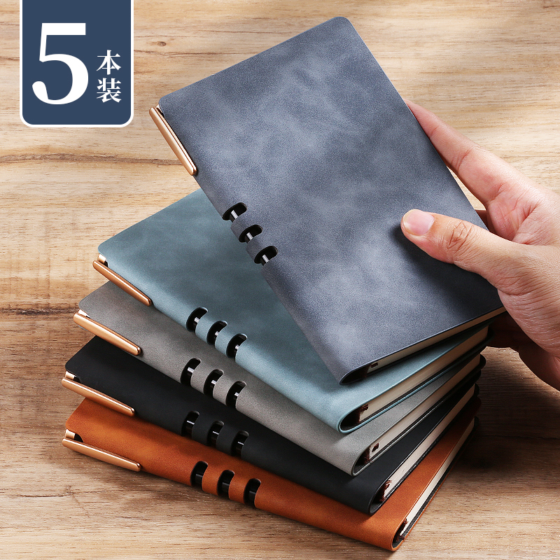申士A6小笔记本定制可印logo商务办公A5记事本定做简约肤感皮面B5日记本订做便携工作笔记手账本本子批发印字