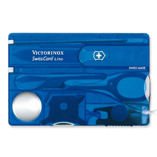 原装正品瑞士军刀维氏军刀卡0.7322.t2(透蓝)多功能卡片刀瑞士刀