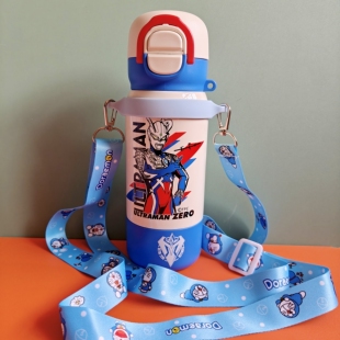 斜挎杯套水杯带挂绳背带绳格沵germ500ml儿童保温杯硅胶卡扣挂带