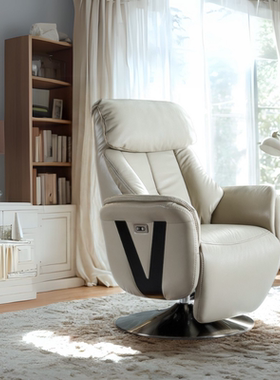 TOMO明天家居休闲办公单人椅真皮沙发躺椅电动懒人椅现代轻奢沙发