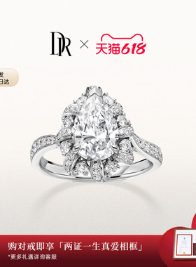 DRTHE ONE&ONLY爱之共鸣·重奏求婚钻戒克拉钻戒一戒两戴WJ0544